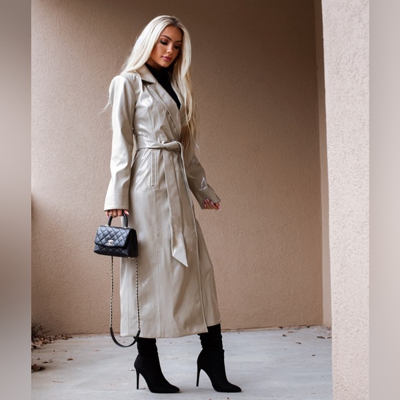 LPA Jackets & Blazers - Revolve LPA Mia Trench Coat in Cashew Cream‎